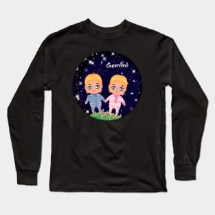 Gemini zodiac sign Long Sleeve T-Shirt